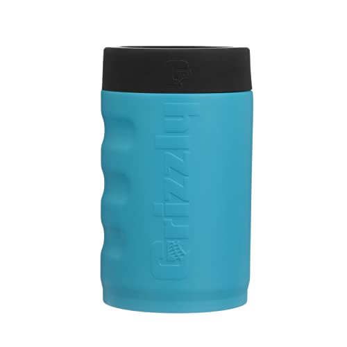 12 oz Grizzly Grip Can | Stainless Steel Vacuum Insulated Can Cooler | For 12 oz Regular Beer and Soda Cans Reusable Durable | Glacier
