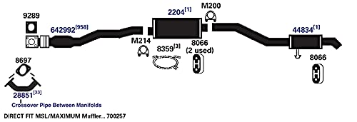 Exhaust Tail Pipe AP Exhaust Products 44834