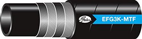 Gates Synthetic Rubber 32EFG3K-MTFXLL Spiral Wire Hose, SAE 100R12, MegaTuff Cover, 200' Length, 2" ID, 3000 Working PSI, 40°F to +250°F Temperature Range