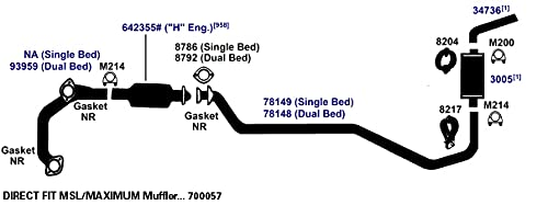 Exhaust Muffler AP Exhaust Products 700057