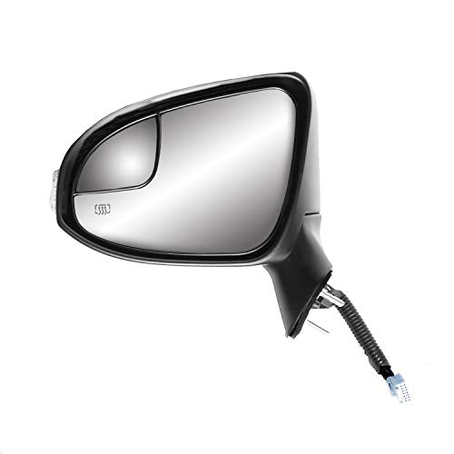 Mirror Driver Side for TOYOTA Venza, (textured black w/PTM cover, w/turn signal, w/puddle lamp, w/memory, power folding), L, HP