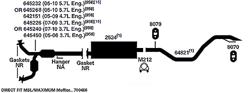 Exhaust Tail Pipe AP Exhaust Products 64821