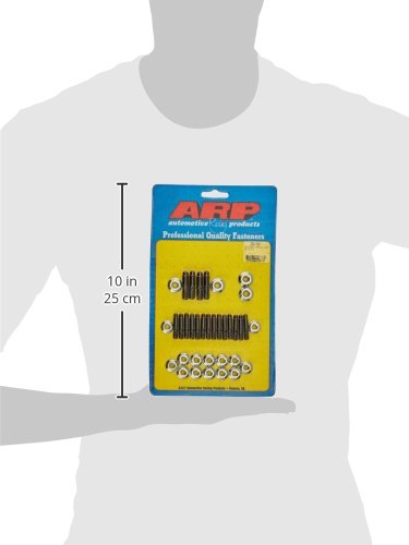 ARP Oil Pan Stud Kit 2341901 With Hex Nuts, Black Chrome Moly Steel, For Select Chevrolet Small Block Applications