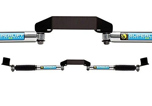 SUPERLIFT SUSPENSION RealTruck Dual Stabilizer Kit for RAM 2500/3500 | Bilstein 5100 Series Cylinders | 92700 | Fits 2003-2008 Dodge RAM 2500/3500 4WD with 3" of Lift or Higher