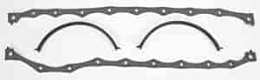 Oil Pan Gasket Milodon 40400 for Ford Cleveland 351/400M - 4 Piece