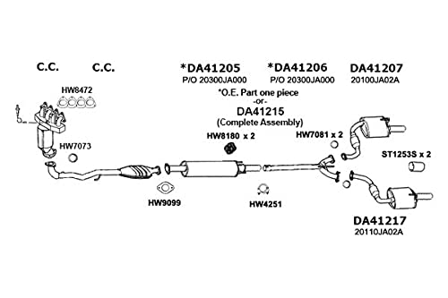 DA4107 Ansa - Passenger Side Exhaust Muffler