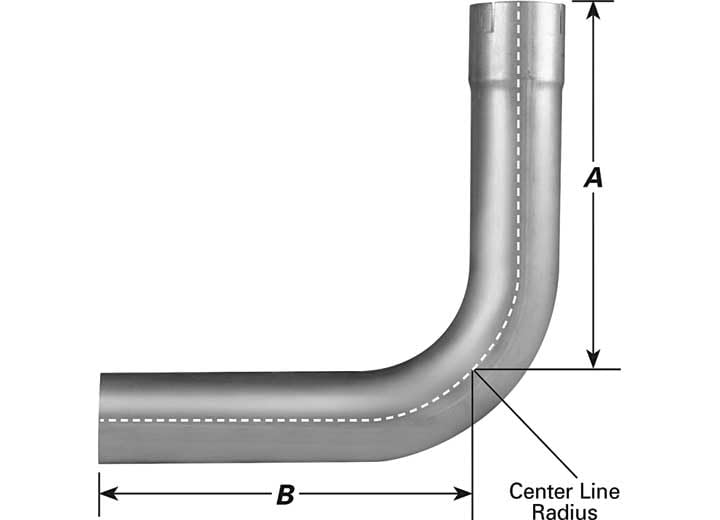 90 Degree Elbow, AP Exhaust (10765) Aluminized Steel