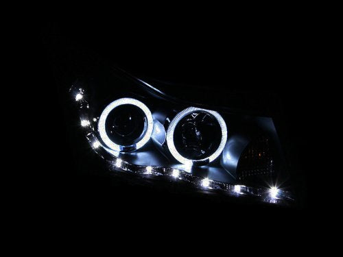 Halo Anzo USA 121400 Black Projector Headlight with Clear Lens for Chevy Cruze