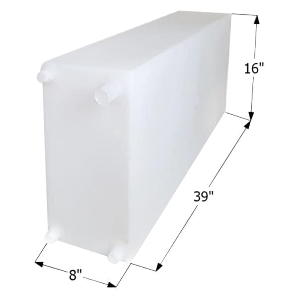 Fresh Water Tank ICON 12724, WT2460, 39x16x8, 20 Gal., w/ 1/2" Fittings