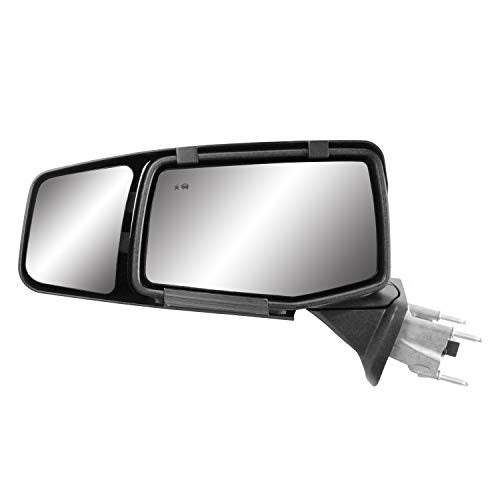 K SOURCE 80930 Snap & Zap Custom Fit Towing Mirror for 2019-2024 Silverado 1500, Sierra 1500, Patented