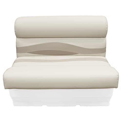 Wise Premier Series BM1144-1066 Pontoon 36" Bench Seat Cushion Set, Stone/Mocha Java/Khaki