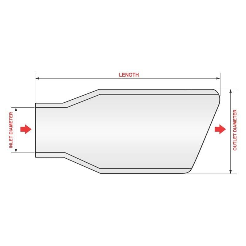 OE Replacement aFe Power 49C42073-B Exhaust Tip