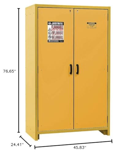 2 Door 30-Minute EN Flammable Safety Cabinet 76.65"H x 34.02" W x 24.41"D