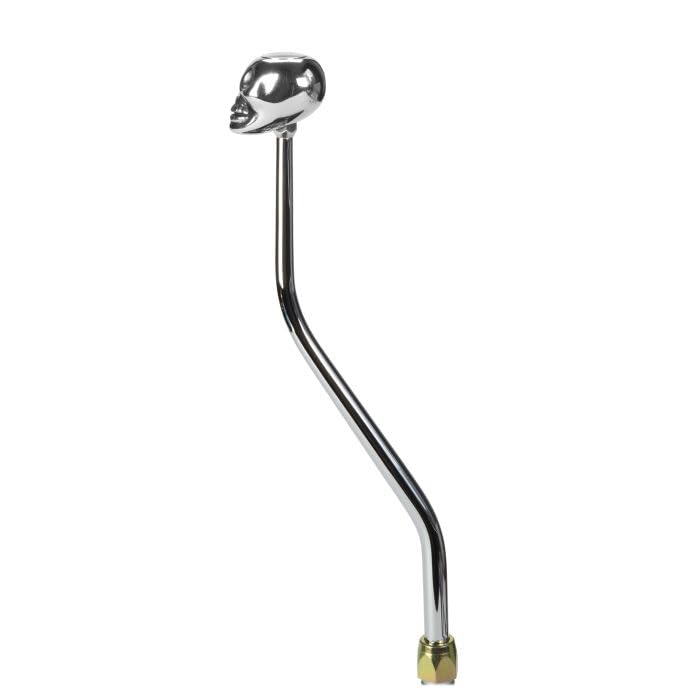 Lokar Performance Products Co Shifter Gm Th400 16" Double Bend Chrome Skull Knob Lever
