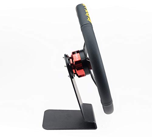 NRG Innovations Steering Wheel Display Stand or NRG-RST-STAND Quick Release, Fit Any Our Quick Releases and Steering Wheels, Mild Steel construction and Black Matte Coated