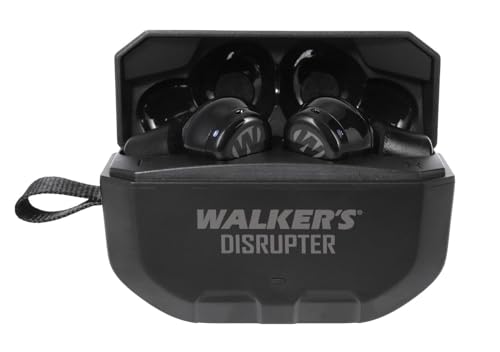 Bluetooth Walker's Disrupter Earbuds - Hunting Range Shooting Active Lifestyle Ear Protection Hearing Enhancement Noise-Cancelling Rechargeable Wireless Electronic Earbuds