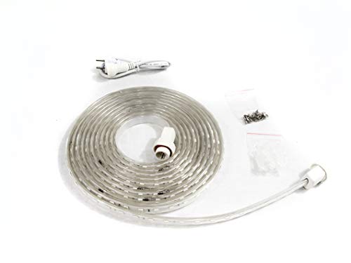 Race Sport Lighting 110v RS-110V-5M-R 5050 Atmosphere Light Strip 5M (16ft) Kit w/Plug and Hardware (Red)
