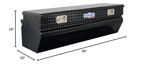 Single Lid Better Built Truck Tool Chest (56" Lx20 Wx18 H, Black)
