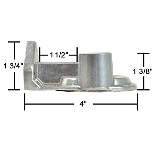 Ports Up Oil Filter Mount, 1/2 in NPT Female Ports, 3/4-16 in Center Thread, Aluminum, Polished, Universal, Kit