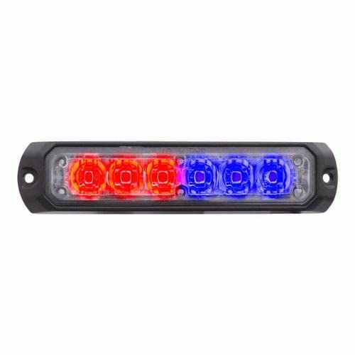 Heise Marker Lights Bi-Color Blue/Red - 4.9 Inch 6 Led