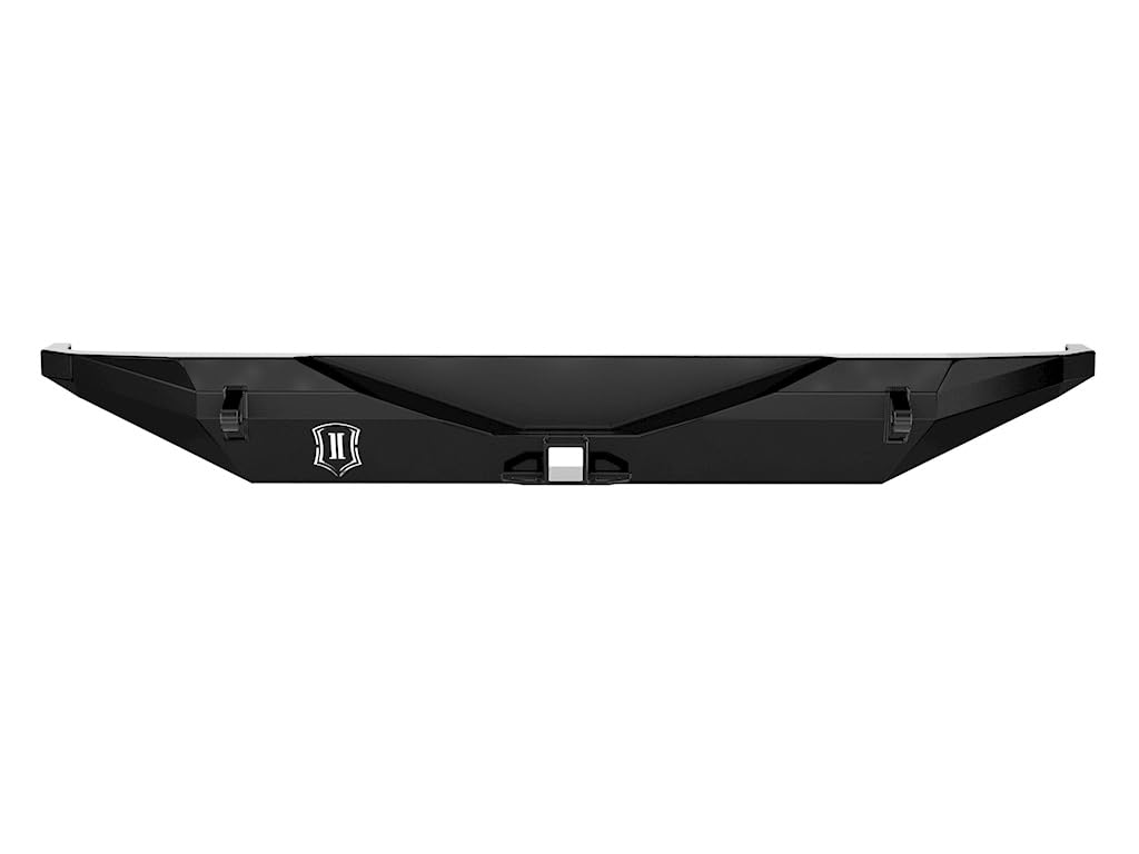 Rear Bumper ICON Impact Armor Pro Series Compatible w/Hitch & Tabs for 2018-Up Wrangler JL, 25161