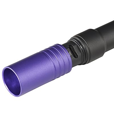 Streamlight Stylus Pro USB 66149 400nm UV Rechargeable Penlight with USB Cord and Nylon Holster, Black