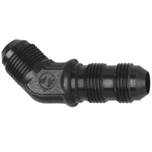 Black Fragola -6AN x 45 Degree Bulkhead