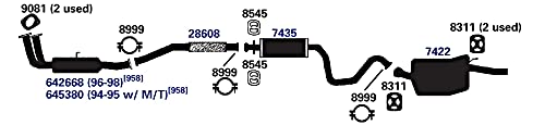 Exhaust Muffler AP Exhaust Products 7435