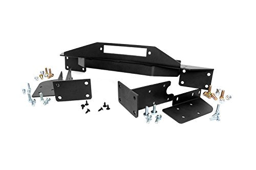 Rough Country Winch Plate Mounting for 1993-1998 Jeep Grand Cherokee ZJ - 1049, Black