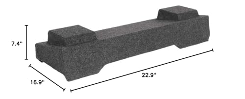 Dual Bbox 10" Sealed Carpeted Subwoofer Enclosure A164-10CP - Fits 2003-2007 Chevrolet/GMC Silverado/Sierra Crew Cab