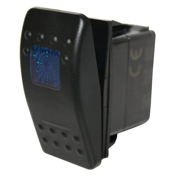 Rocker Switch Bulldog Winch 20258- On/Off 5 Pin Blue
