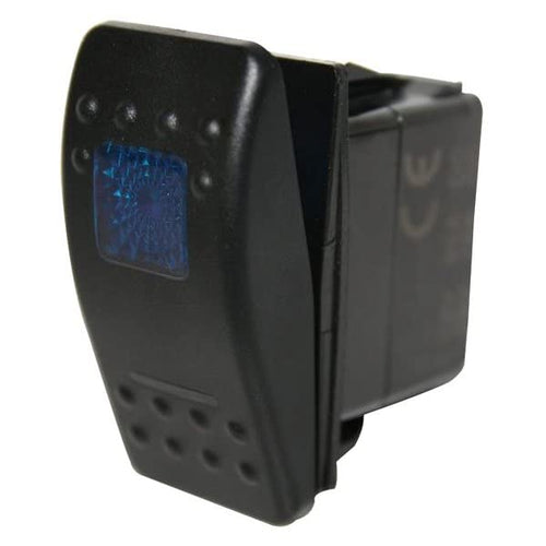 Rocker Switch Bulldog Winch 20258- On/Off 5 Pin Blue