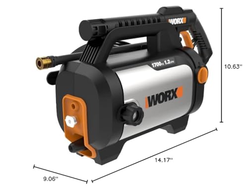 Worx Electric Pressure Washer 13 Amp Max 1870 PSI Max 1.4 GPM WG602