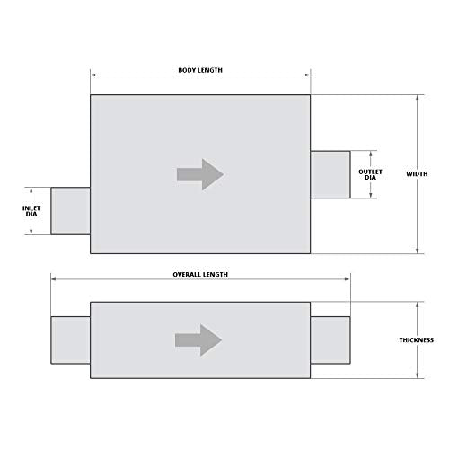 Exhaust Muffler AP Exhaust Products 6583