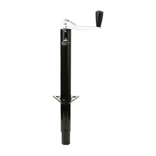 Husky Trailer Tongue Jack 30774, Manual A-Frame Top Wind, 1000 Pound Capacity, 14-7/8 Inch Travel, 22-1/4 Inch Height, 8-1/2 Inch Clearance, Bolt-On or Weld-On, Powder Coated, Black, Steel
