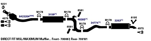 Exhaust Muffler AP Exhaust Products 3263