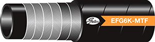 Synthetic Rubber Gates Spiral Wire Hose 10EFG6K-MTFXCTN, SAE 100R15, MegaTuff Cover, 100' Length, 0.63" ID, 6000 Working PSI, 40°F to +250°F Temperature Range