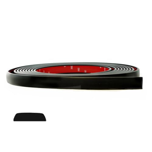 24 Feet of Matte Black European Style Body Side Molding - Cowles Custom, 1 Inch Wide Flexible PVC, Attaches with 3M Tape CAR/Truck/SUV/RV Universal Fit