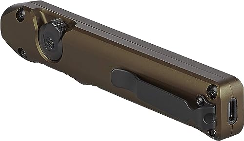 Wedge Streamlight 1,000-Lumen Max 300-Lumen Standard 1,200-Candela Flat Everyday Carry Flashlight, Includes USB-C Cable and Lanyard, Coyote