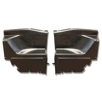 C9ZZ-6331486-7P Scott Drake Fastback Interior Quarter Panels ABS Black Plastic