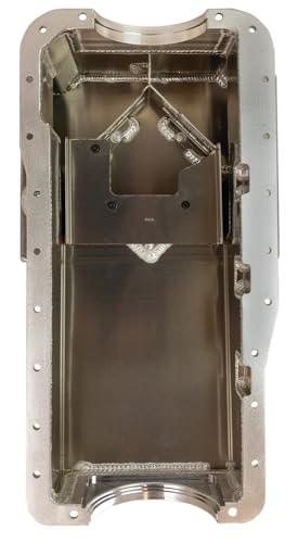 Moroso Aluminum Front Sump Oil Pan 20538, Fits Small Block Ford 351W Engines, Road Race Baffled