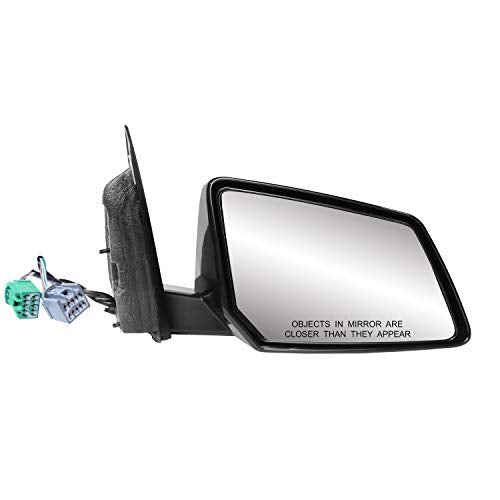 Mirror Driver Side for GMC Acadia, SATURN Outlook, (textured black w/PTM housing, w/memory, w/turn signal, 1st design, power folding), w/o spot mirror, LH, Heated Power