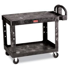 Flat Shelf Rcp 452500BK Utility Cart44; 2-Shelf44; 26w x 44d x 33-1/3h44; Black