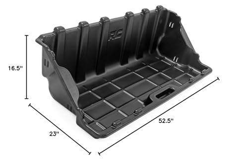 Rough Country Truck Bed Easy Access Cargo Storage Box | Mid-Size 52.5" - 10203, Black