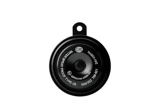 92mm HELLA 002768821 Black 24V Disc Horn Kit (Universal Fit)