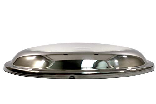 Indirect Round Touch Dome Light w/Switch, Clear Lens - Pkgd.
