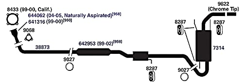 Exhaust Muffler AP Exhaust Products 7314