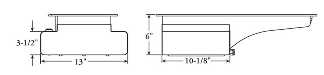 Oil Pan Moroso 20608 for Ford 352-428 Engines