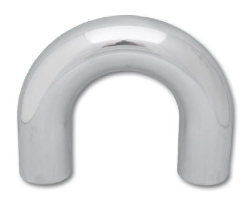 2870 Vibrant Power Tubing, 180 degree elbow, Aluminum, Polished, 3.50 in. Outside Diameter, 4.75 in. Centerline Radius, 4.00 in. Leg Length, each