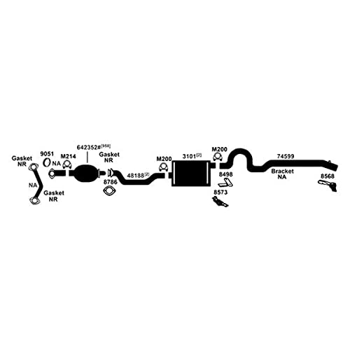 Exhaust Muffler AP Exhaust Products 7528